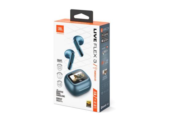 JBL Live Flex 3 Wireless Earbud Headphones – Blue